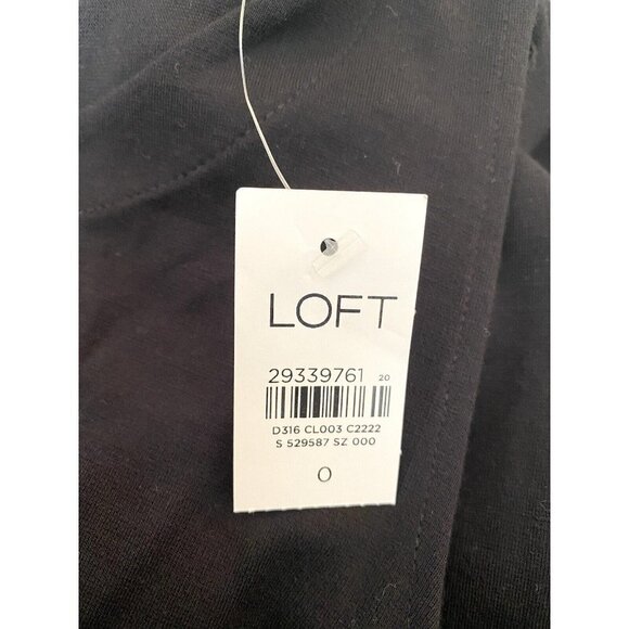 Loft Womens Black Sleeveless Wrap Dress Size 0 - DRESS ONLY - NO BELT - NWT - Picture 4 of 5